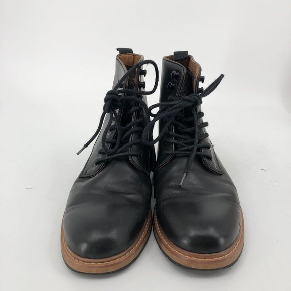 GAP Black/Brown Leather Ankle Boots | Casual & Business Ready main image 6